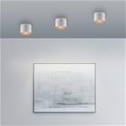 PURE kylpyhuoneen LED-kattolamppu Point, valkoinen, Ø 18 cm, metalli, IP44