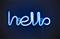 Led Hello sininen – kuva 1