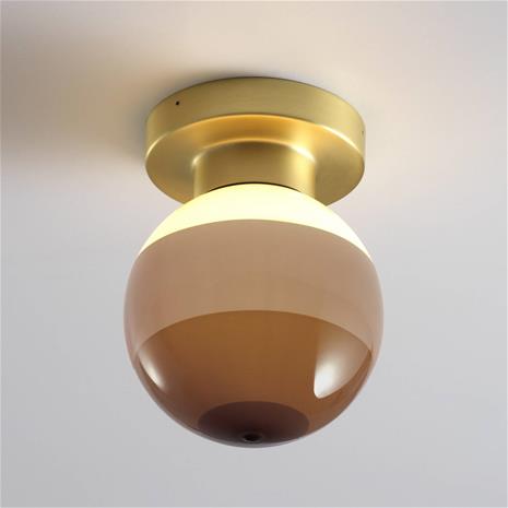 MARSET LED-seinälamppu Dipping Light A2, ruskea/messinki – kuva 1/1