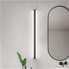 Helestra LED-peililamppu LOOM, pituus 90 cm, musta, IP44