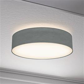 Kattovalaisin Litora, harmaa, Ø 38 cm, tekstiili, E27