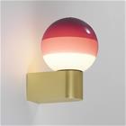 MARSET LED-seinävalaisin Dipping Light A1, viininpunainen/messinki