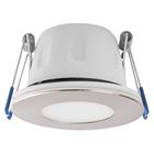 MEGAMAN LED-upotettava kohdevalaisin Tego Slim, 4 000 K, nikkeli, IP65, 1 kpl