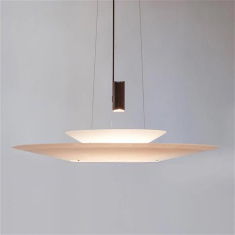 Vibia Flamingo LED-riippuvalaisin, varjostin ylöspäin