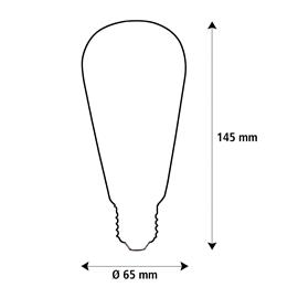 SEGULA LED Elegant Line E27 3W Rustika 2 200 K hehkulamppu himmennettävä