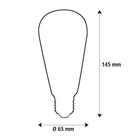 SEGULA LED Elegant Line E27 3W Rustika 2 200 K hehkulamppu himmennettävä
