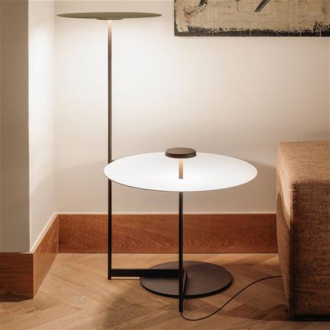 Vibia Flat LED-lattiavalo 90 cm harmaa L1, himmennettävä