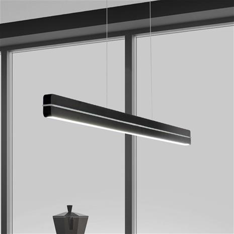Bopp LED-riippuvalaisin Switch, musta, pituus 118 cm, metalli