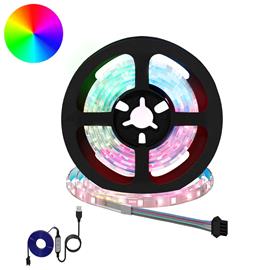 vidaXL LED-nauha 4 pcs Musta ja läpinäkyvä 100 x 0,8 x 0,3 cm