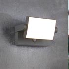 LED-anturilla varustettu ulkoseinälamppu KANSAS, antrasiitti, leveys 20 cm, IP54