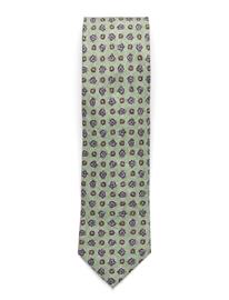 Portia 1924 Pattern Silk Tie - Green - ONE SIZE
