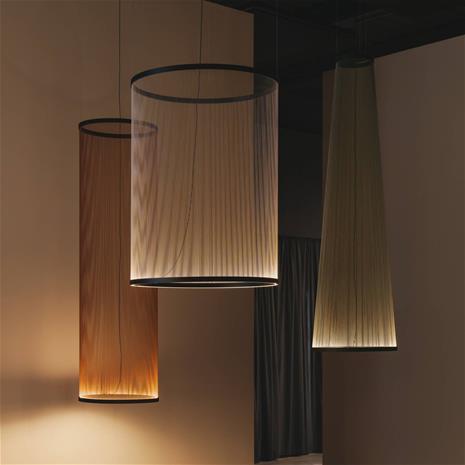 Vibia LED-riippuvalaisin ARRAY, vihreä, 193 x 55 cm, kartio 927 himmennettävä – kuva 1/1