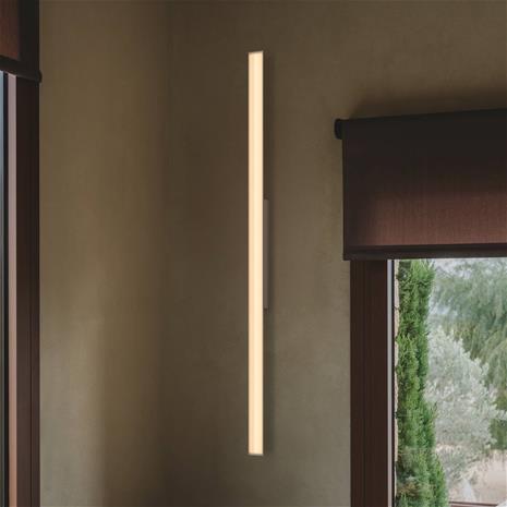 Vibia LED-seinävalaisin SPA, pituus 121 cm, beige, IP44 2700 K – kuva 1/1
