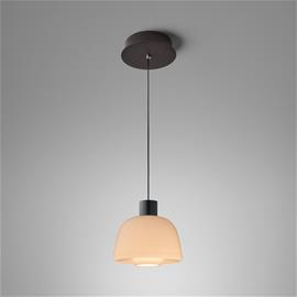Bover LED-riippuvalaisin Drep S/01, nude, lasi, 2700 K