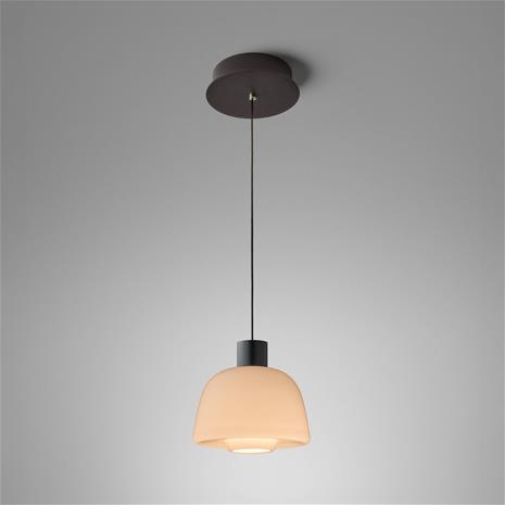 Bover LED-riippuvalaisin Drep S/01, nude, lasi, 2700 K