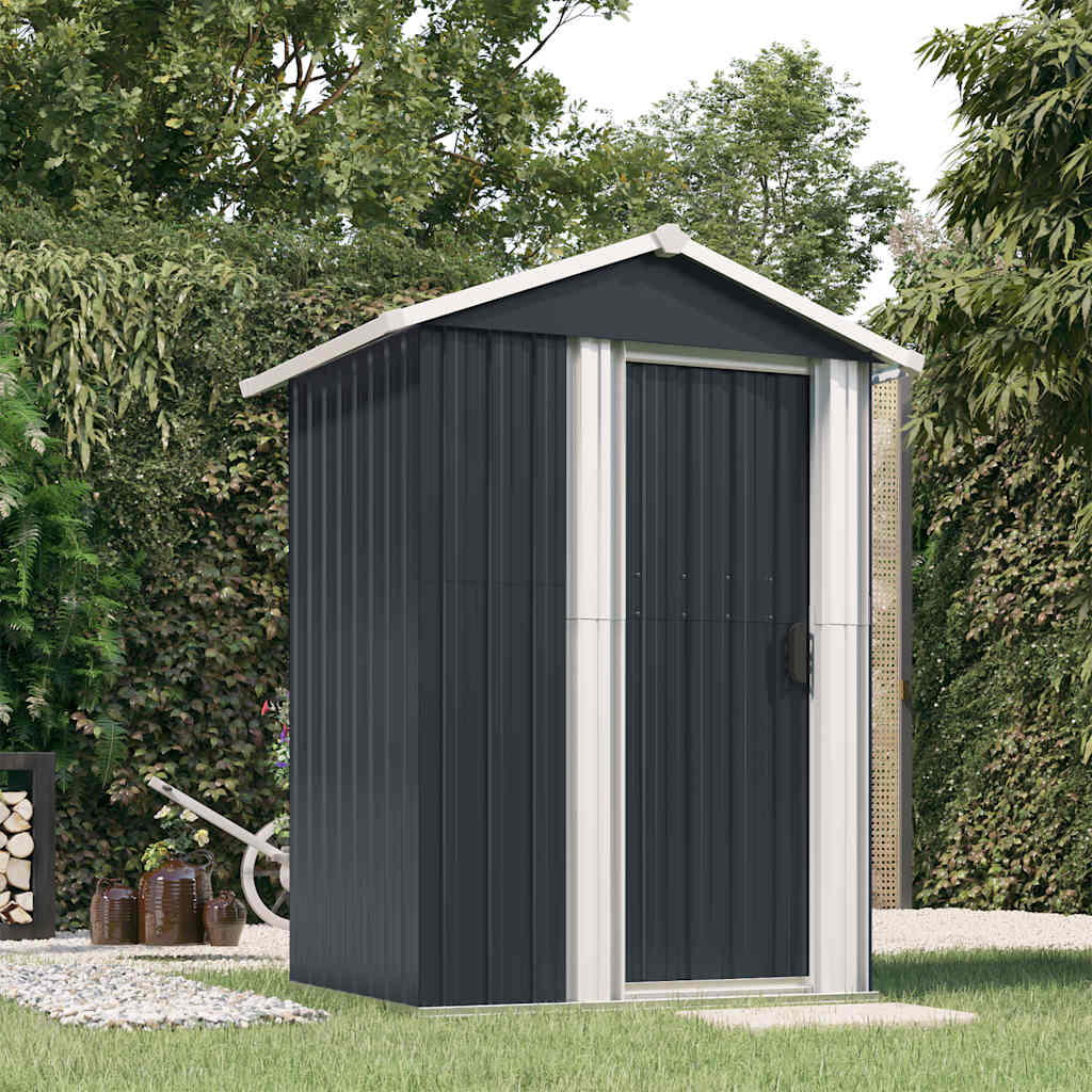 vidaXL Puutarhavaja antrasiitti 126x97,5x177 cm galvanoitu teräs