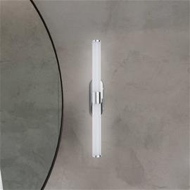 LED-seinävalaisin Runt, kromi, 4 000 K, IP44, pituus 40 cm
