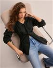 OBJECT - Musta - Objtutta Sculpture Fit Ls Shirt E D