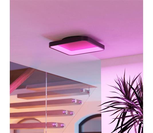 EGLO connect Smart LED-kattovalaisin Loretello-Z, kulmikas, musta