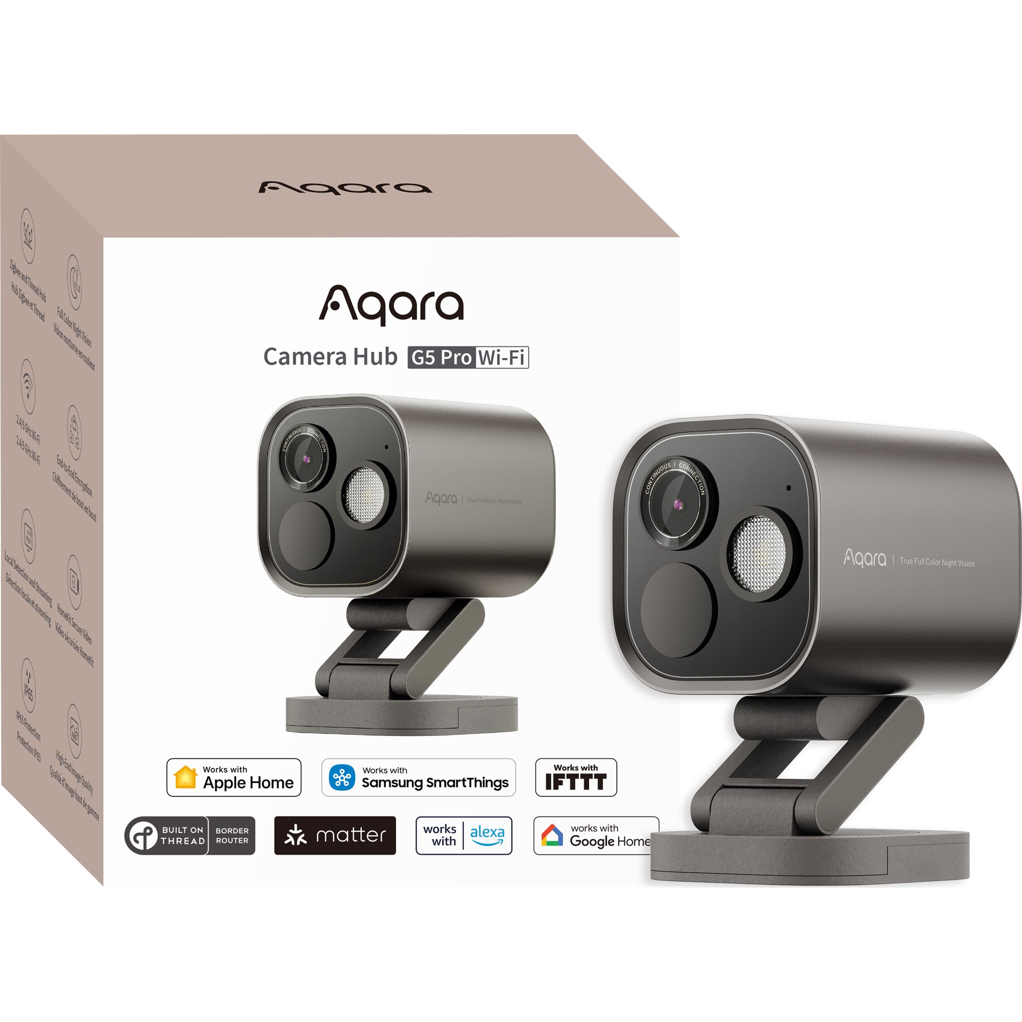 Aqara Kamerakeskitin G5 Pro, Wi-Fi - Valkoinen - A - Kuin uusi
