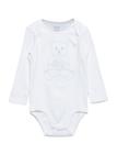 Ralph Lauren Baby Embroidered Polo Bear Bodysuit - White - 75-79