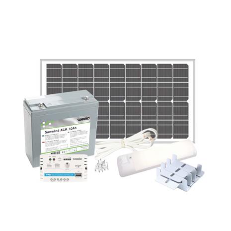 Sunwind Aurinkopaneelipaketti ulkorakennukseen, 30 W
