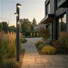 Lucande LED-ulkovalaisin Velira, musta, 220 cm, 3-lamppuinen