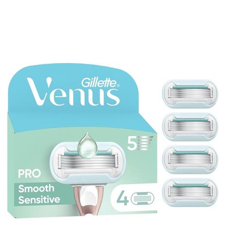 Gillette Venus Extra Smooth Sensitive, vaihtoterät 4 kpl