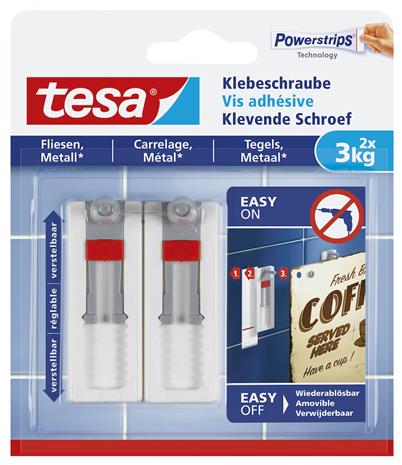 ItsekiinnittyvätÂ ruuvit Tesa, harmaa