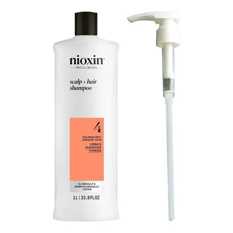 Nioxin System 4 Shampoo & Pump Set - 1000 ml