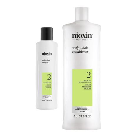 Nioxin System 2 Treatment & Conditioner Set - 1300 ml