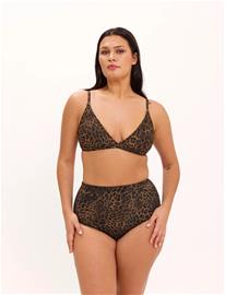 Understatement Underwear Triangle Bikini Top - Brown - XXL