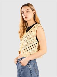 Blue Tomato Crochet Vest Neule sand & butter Naiset