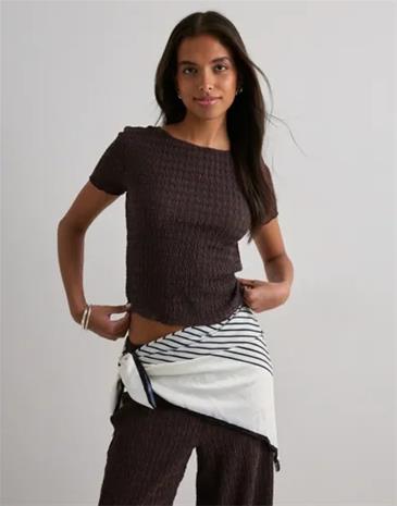 Only - Beige - Onlilse S/S Top Structure Jrs Noos