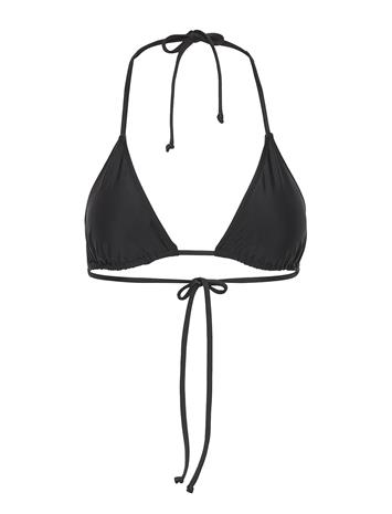 GANNI Recycled Core Solid String Bikini Top - Black - 42