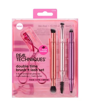 Real Techniques Double Time Brush & Lash Set 4 Stk. Sivellinsetti 1 kpl