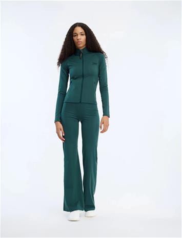 7 DAYS Active Womens Full Zip Running Top - Green - L