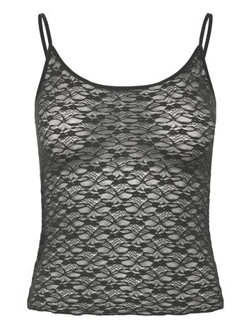Weekday Lace Top - Black - XL