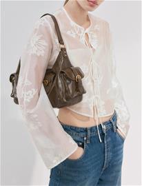 Mango Lyocell Blouse With Floral Embroidery - White - L