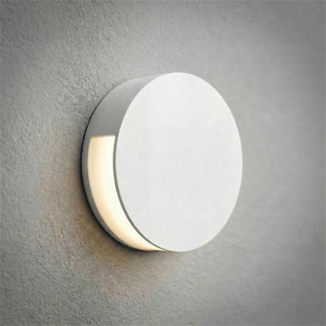 Lucande Advero LED-ulkoseinälamppu, vaaleanharmaa, talonumero, CCT