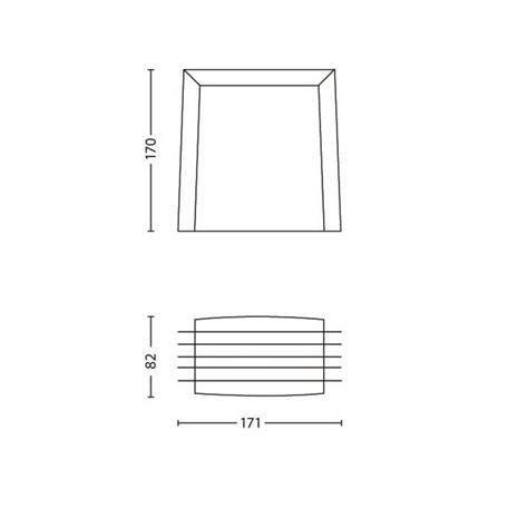 Philips - Ulkoseinävalo SHADES 1xE27/15W/230V IP44 harmaa