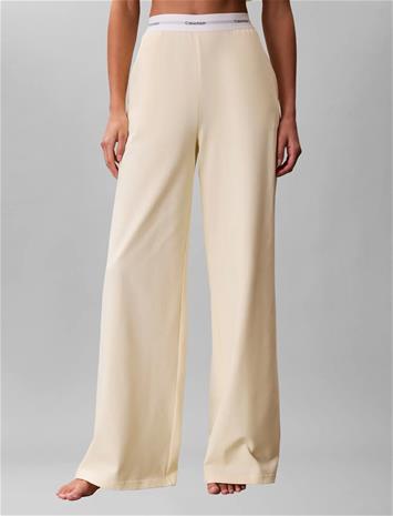 Calvin Klein Logo Jersey Pant - Cream - XL