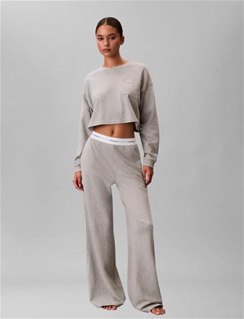 Calvin Klein Logo Jersey Pant - Cream - XL