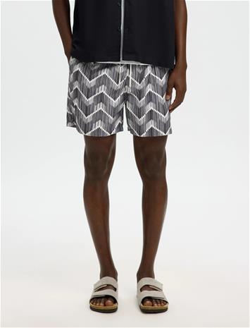 Selected Slhdane Aop Swimshorts Uimashortsit Brown Selected