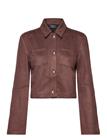 Bardot Bardot Lorenzo Vegan Suede Shirt - Brown - 42