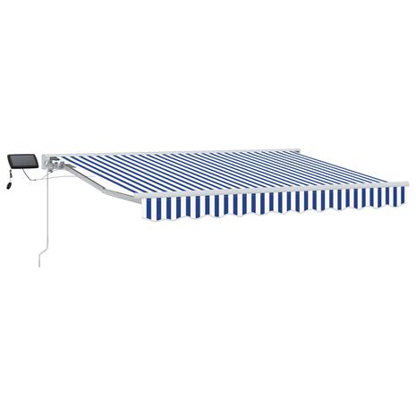 vidaXL Manuaalinen markiisin runko LED-valoilla 2,5 x 2 m