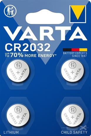 Varta â€“ CR2032 Lithium Coin 4 Pack (6032101404)