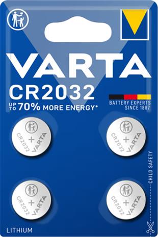 Varta â€“ CR2032 Lithium Coin 4 Pack (6032101404)
