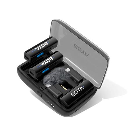 BOYA Microphone LINK V2.0 3.5mm Wireless X2 System Lightning USB-C