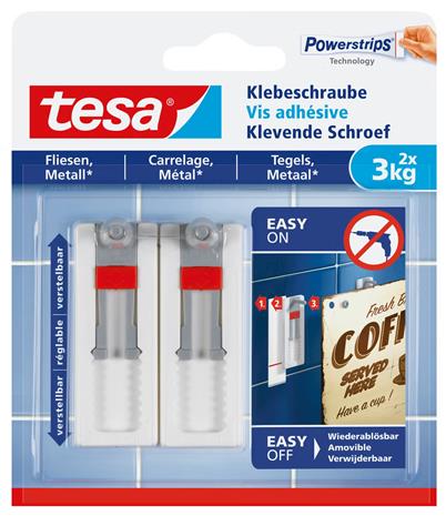 ItsekiinnittyvätÂ ruuvit Tesa, harmaa